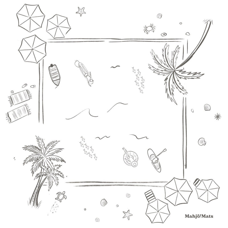 Sketch stage of the Low Tide mat