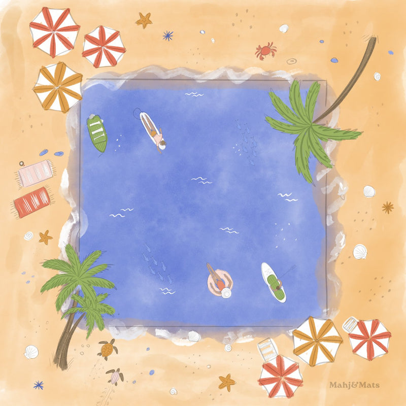Color stage of the Low Tide mat
